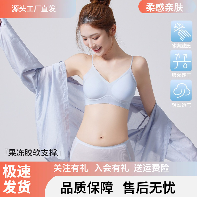 Luo Lisi's Breathable Seamless Bra for Women with Small Busts: Comfortable, Supportive, and Side-Supporting.