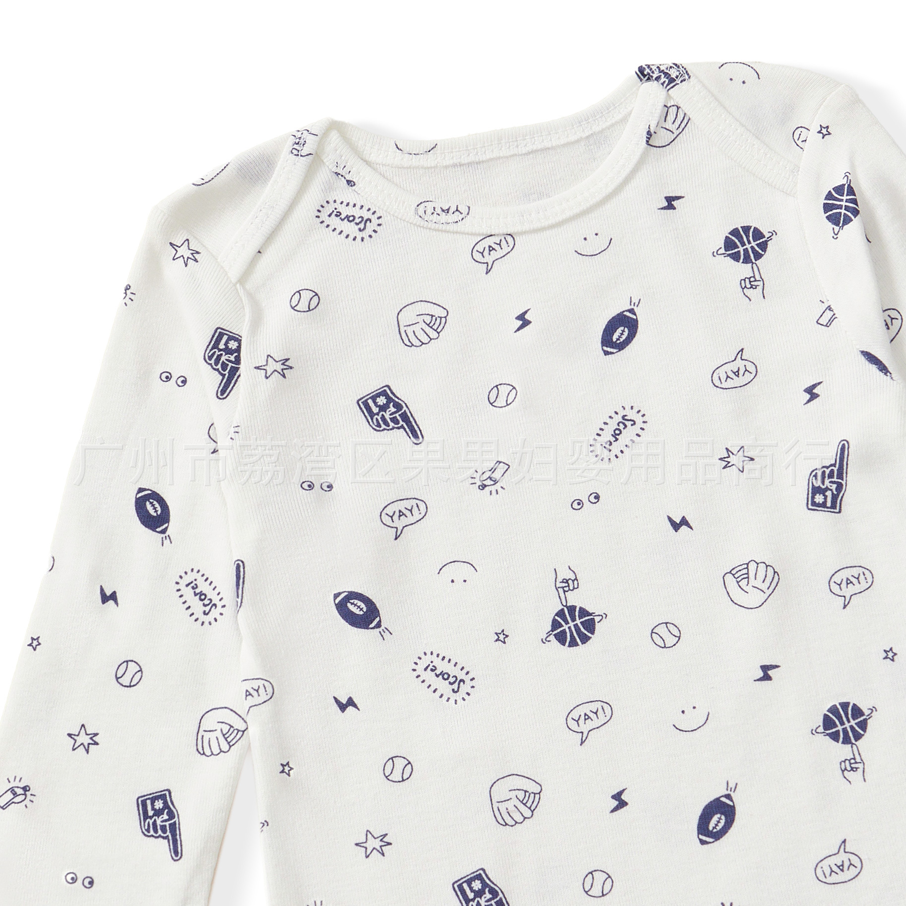 의 긴팔 점프 수트 사계절 순면 카테고리 소년과 소녀의  랩 방귀 옷 2024 년 봄과 가을 대외 무역 어린이 의류