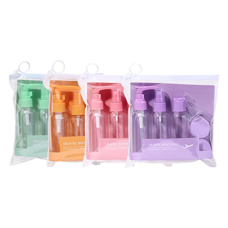 Kit de botellas de viaje 7 piezas 50ml, para cosméticos y sprays – Mayorista de Yiwu