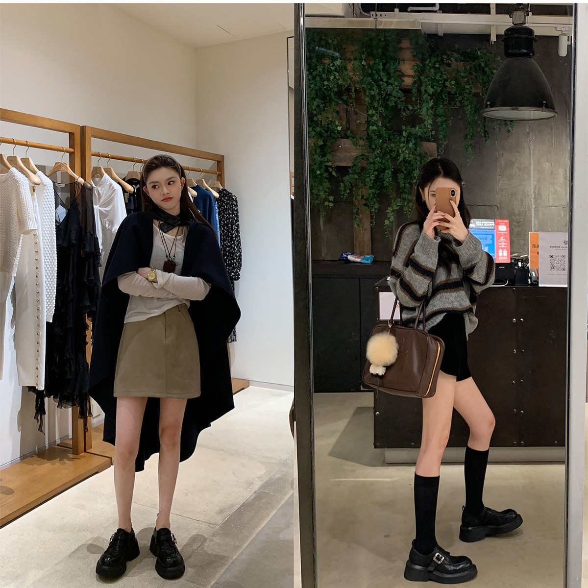 Madre de uva de piel de caballo lavado con buckle de cabeza redonda, zapatos de cuero pequeños, zapatos de suela gruesa para mujeres, zapatos de altura Lefour.