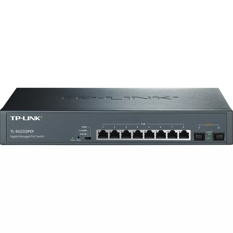 TP-LINK TL-SG2210PEF полный гигабитный управляемый облачный PoE коммутатор