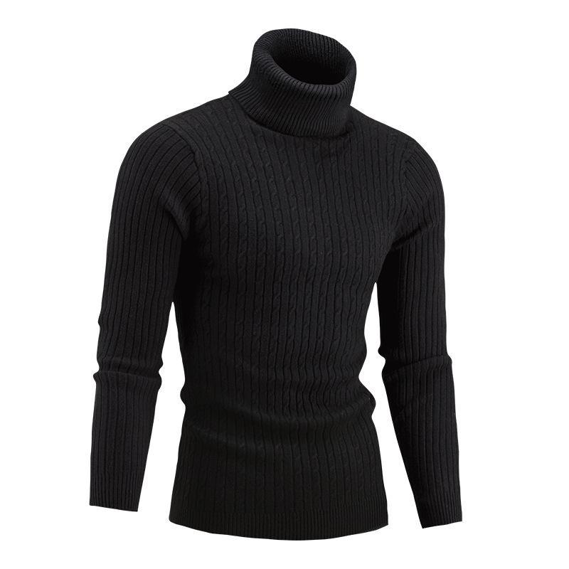 Men winter warmth turtleneck sweater pul