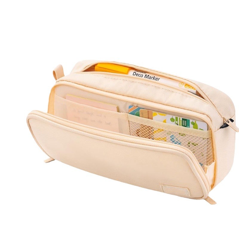 Capacious pencil case, storage, durable school stationery, organizer bag 5