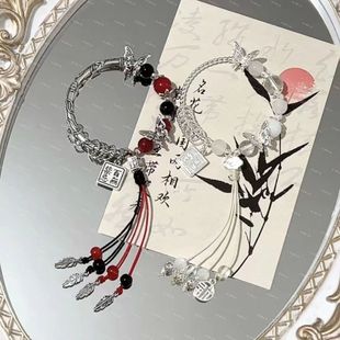 No Taboo Butterfly Beaded Sweet Bracelet Ancient Style New Chinese Style Bracelet High-Looking Niche Design Student Advanced