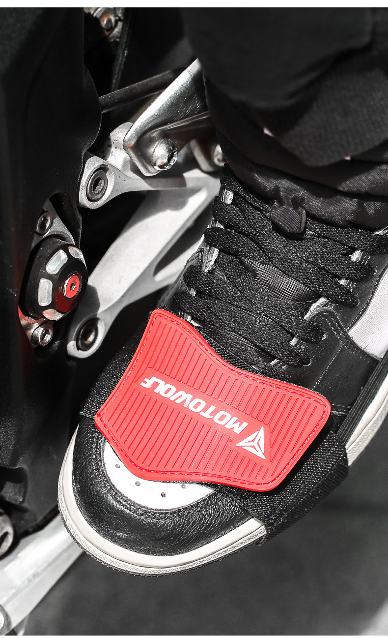 Motorcycle Riding Gear Shift Shoe Covers, Anti-Slip, Anti-Dirt, Anti-Collision, Wear-Resistant, Motowolf Anti-Slip