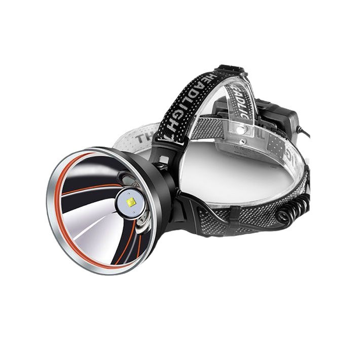 P100 Detección de luz al aire libre lámpara de minero luz blanca luz amarilla LED luz fuerte noche pesca faro alta potencia larga resistencia recargable teléfono móvil