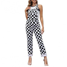 B 61095 Plaid overall jumpsuit ���Ʊ������������ͨŷ��