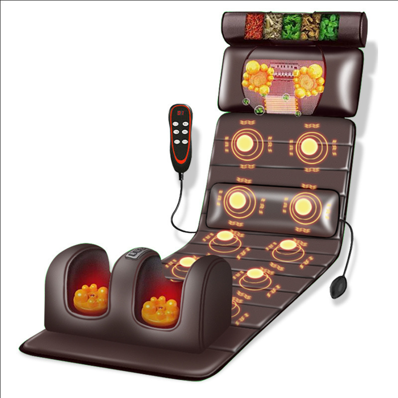 スポット多機能全身マッサージマットレス首マッサージ器腰背中首揉み電動器ブランケット|undefined