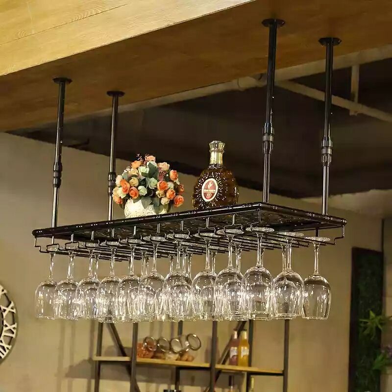 red wine Cup holder Upside down household European style Bar counter Wine cup Cup holder originality Tall Hanger Hanging Wine glass holder