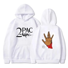 Gangsta Rap 2Pac Hoodies Singer Graphic Printing Sweatshirts