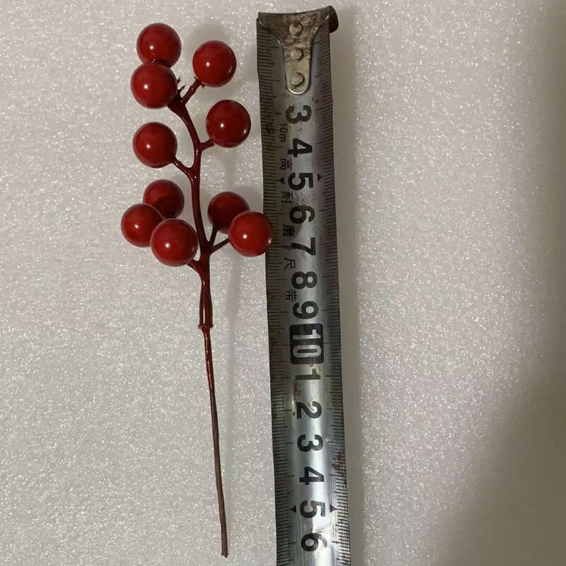 シミュレーション紅果フォークアカシア豆発財果シミュレーション冬青果発財果家庭客間装飾クリスマス紅果|undefined