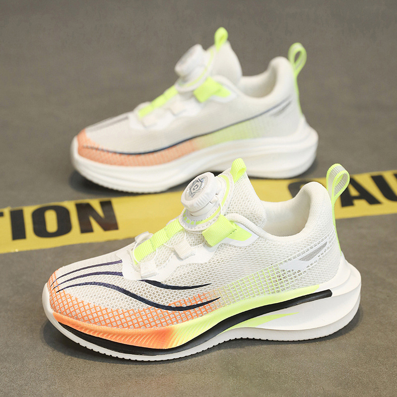 Zapatillas de Running con Cierre Giratorio para Niños de Malla Transpirables para Pista