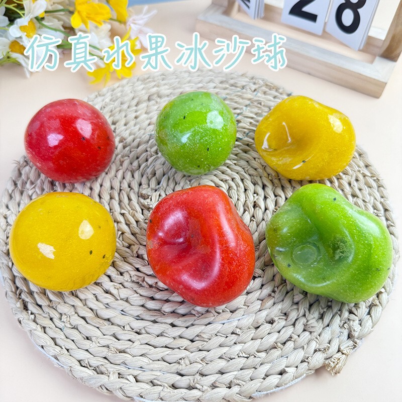Realistic fruit watermelon and kiwi smoothie balls, moldable, squishy, slow-rebound, and make a rustling sound when squeezed – handmade Realistic fruit watermelon and kiwi smoothie balls, moldable, squishy, slow-rebound, and make a rustling sound when squeezed – handmade