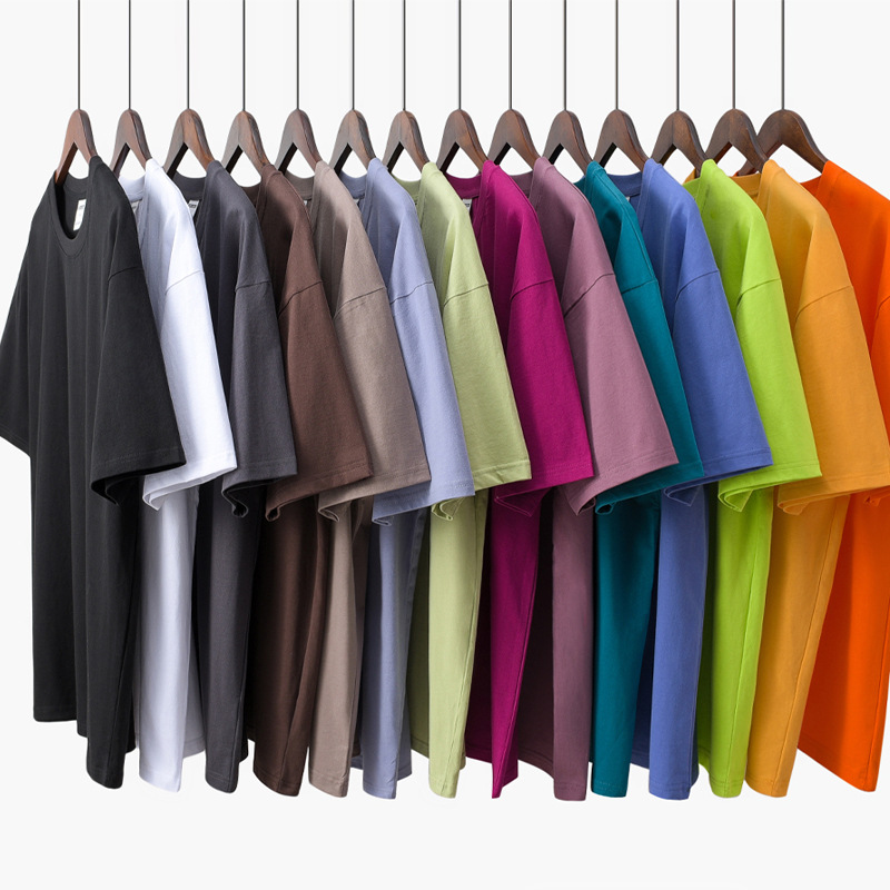 230g Heavy Cotton Short Sleeve T-shirt Men's Thick Summer Combed Cotton Loose Solid Color White Pervious Bottoming Half Sleeve