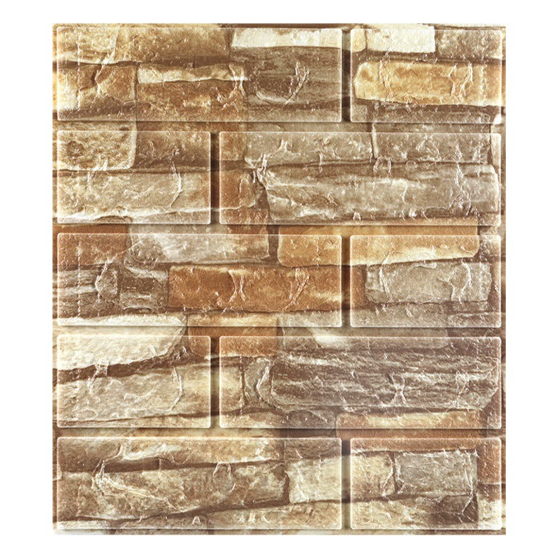 Трансграничный небольшой размер 35*38cm пена настенная наклейка 3d стерео самоклеящиеся обои водонепроницаемые пены обои