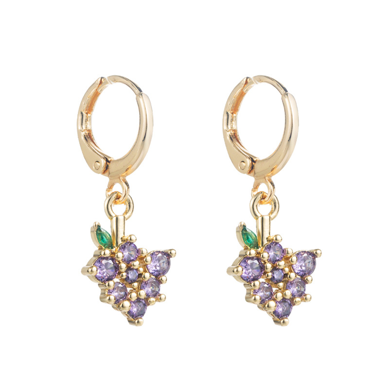 Womenu0027S Fashion Water Drop Copper Earrings Zircon Drop Earrings