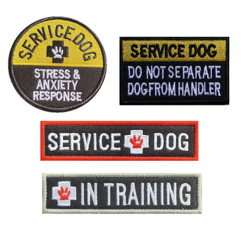 Jiao Sheng Dog Logo Embroidered Fabric Patch Magic Outdoor Supply Amazon Bag Matching Embroidered Fabric Patch Arm Band Magic