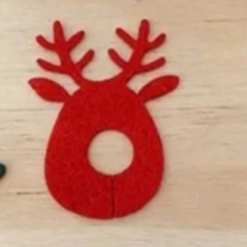 フェルト グラス アクセサリー クリスマス ワイン グラス ペンダント ホリデー パーティー イベント用の季節のパーティー用品|undefined