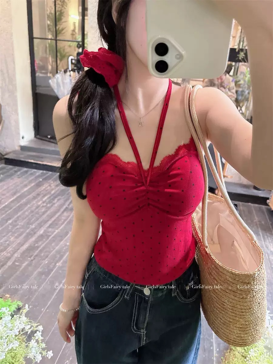 10192 # verano nuevo viento dulce punto de encaje empalme chaleco de cabina delgada mujer fija con cojín de pecho chaqueta