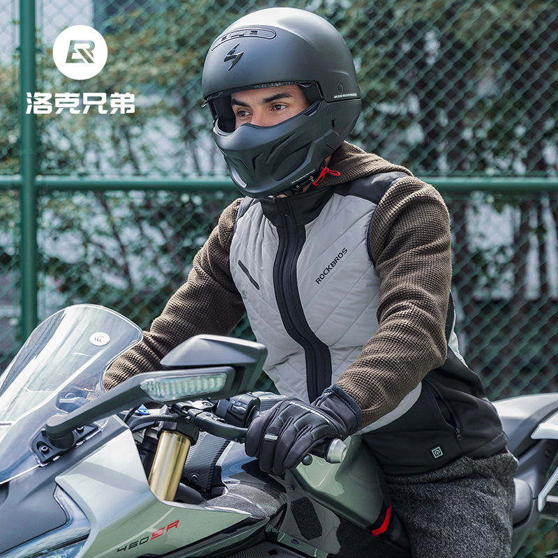 Locke Brothers Electric Heating Vest Bicycle Motorcycle Riding Clothing Winter Cold-proof Men's and Women's Knights Warm Vest