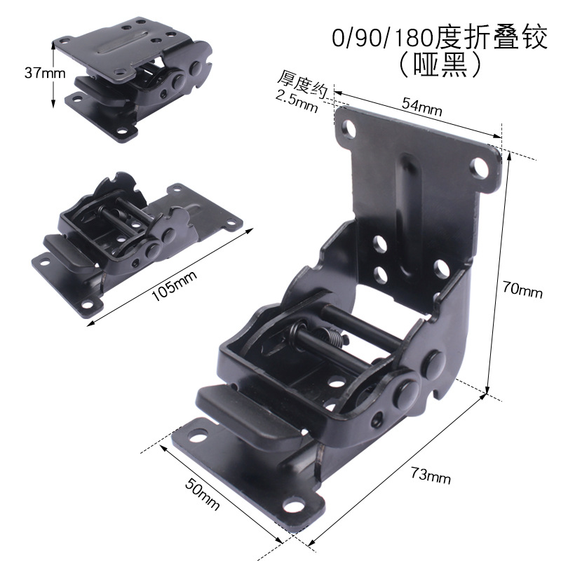 90 grados autobloqueo Kang plegable bisagra mesa y silla de la pierna de plata plegable mesa de café muebles de acero inoxidable accesorios de hardware