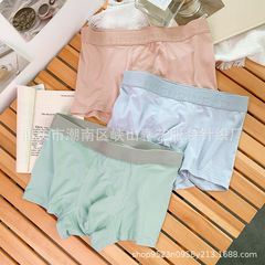 New Modal Cotton Men's Underwear Men's Straight Leg Pants Personality Creative Youth Student Men's Four-Point Shorts Head Wholesale