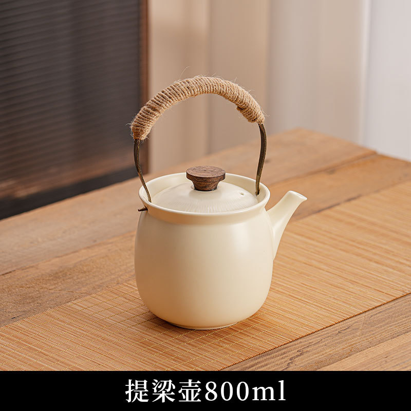 América del Norte de nuez cerámica set de agua té resistente a altas temperaturas viga kettle taza kettle para el hogar de la sala de estar