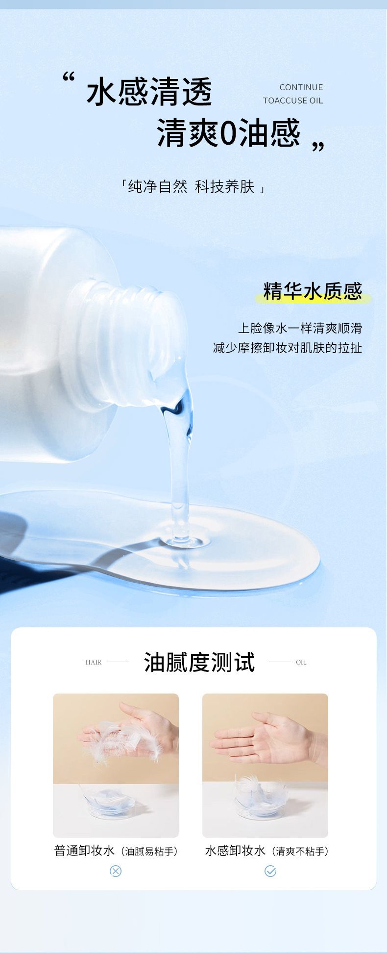 LMLTOP Hyaluronic Acid Moisturizing and Refreshing Makeup Remover Water Centella asiatica Deep Cleansing and Skin-Friendly Makeup Remover Liquid undefined