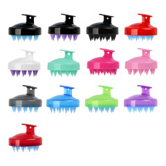 Hot Selling Clean Scalp Head Massage Soft Silicone Shampoo Brush Home Shampoo Brush Bath Comb Hairdressing Tool