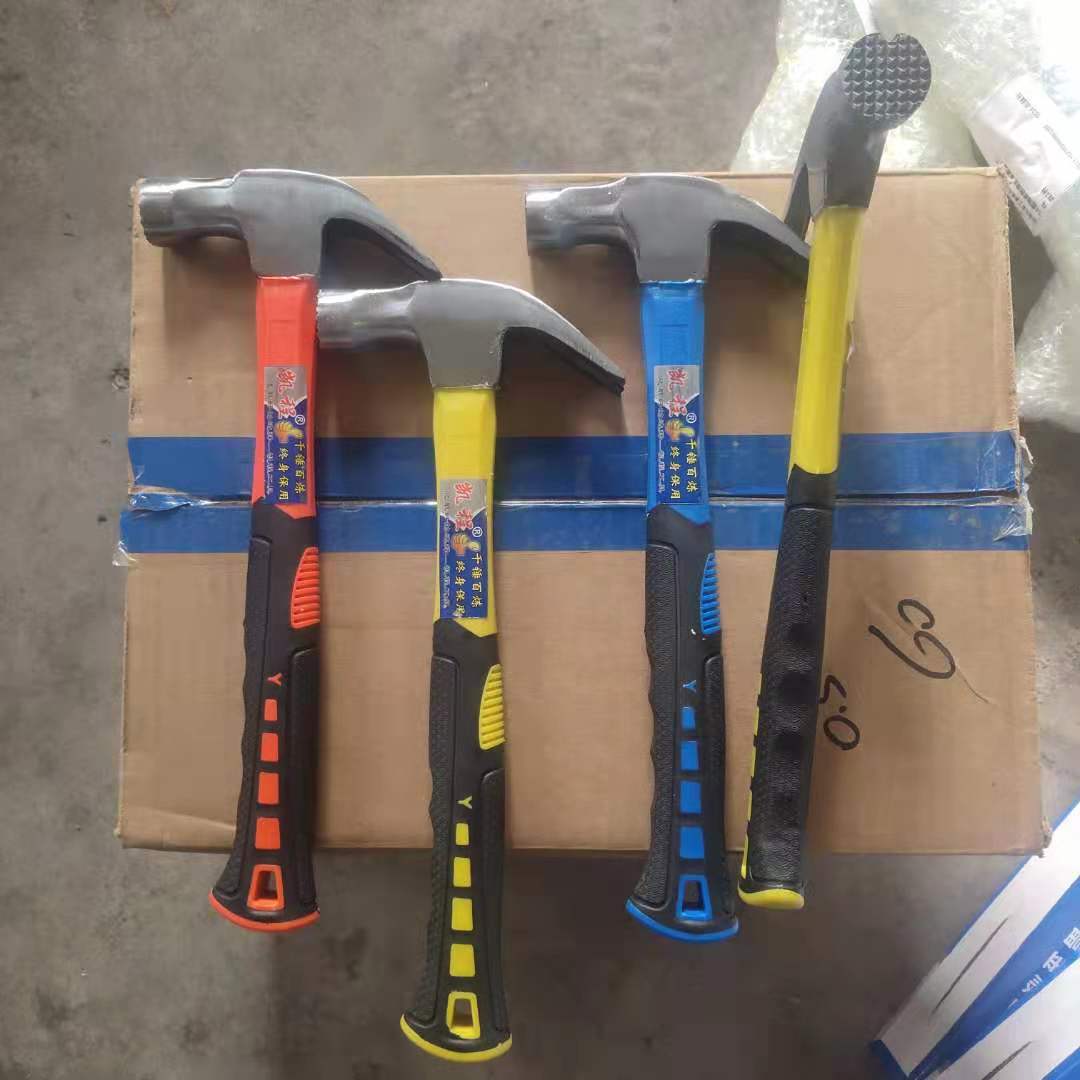 厂家批发羊角锤敲击锤高碳钢圆头锤八角锤榔头铁锤子起钉锤拔钉锤