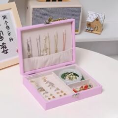 ジュエリーボックス、ジュエリー抗酸化多層大容量ジュエリーネックレス、ロック付きイヤリング、ブレスレット、高級イヤリング収納ボックス