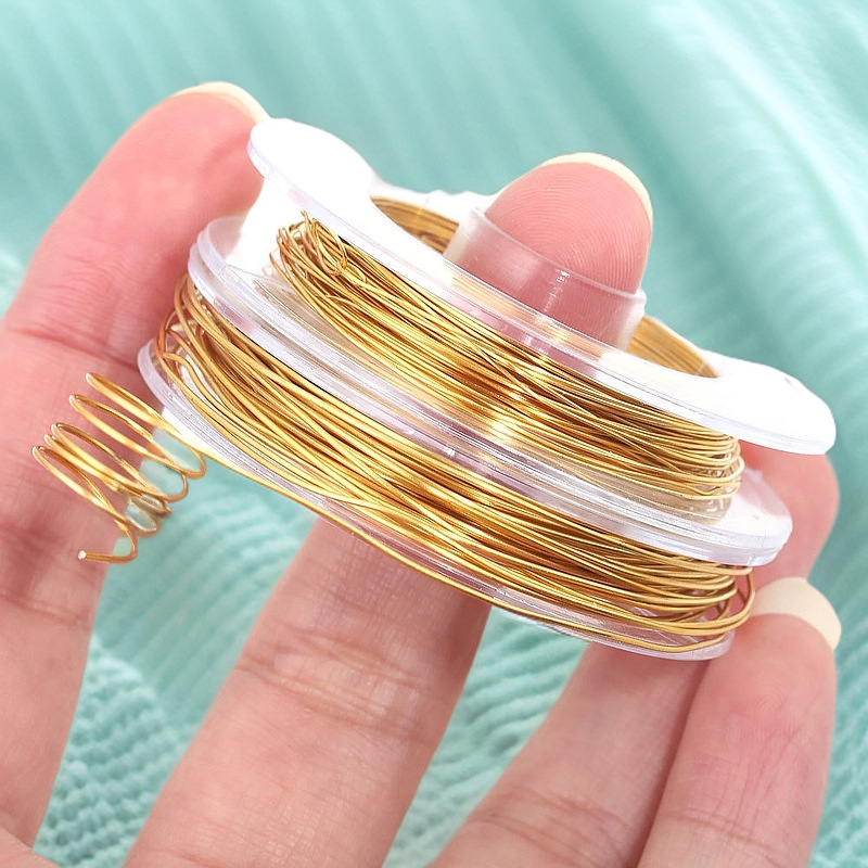 不锈钢实心钢丝线电镀工艺真空镀金手工diy串珠线丝线饰品