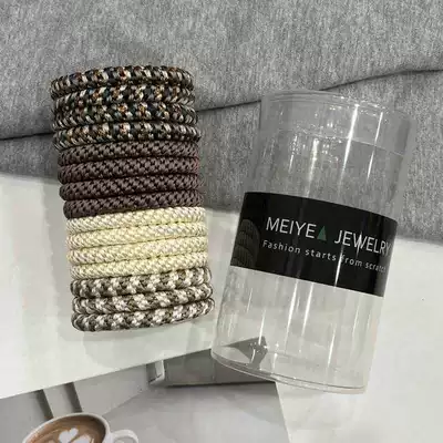 Ring Women's Hair Tie Rubber | Saç üçün rezinlər - milk-coffee-color-15-barrels