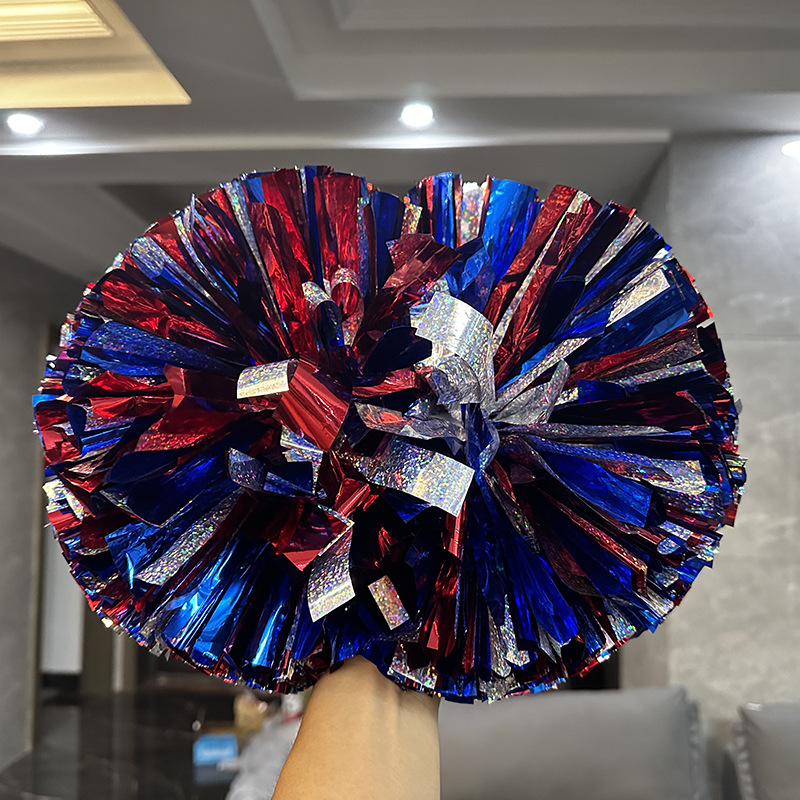 Láser brillante competencia profesional manejar porristas danza Bola de flores de mano deportes coloridos apoyos de pelota