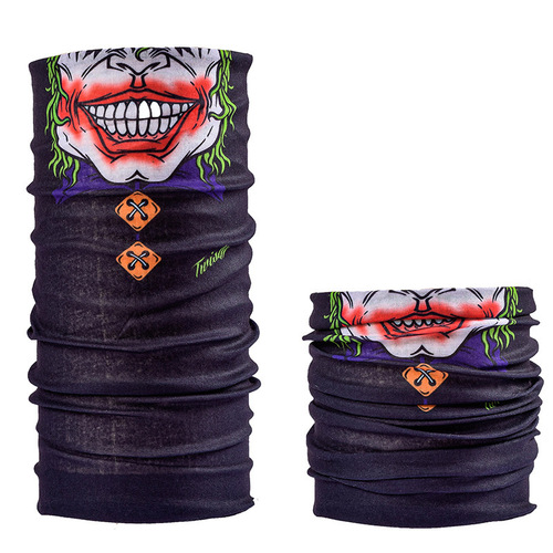 Outdoor Cycling Mask Neck Gaiter Halloween Skull Head Versatile Face Scarf Seamless Magic Headband Gift Custom