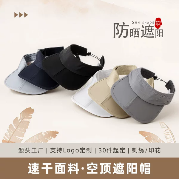 Summer Sun Protection Sun Hat, Water-Repellent, Quick-Drying Sun Hat, Same Style for Men and Women, Soft, Foldable, Breathable, Open-Top Hat