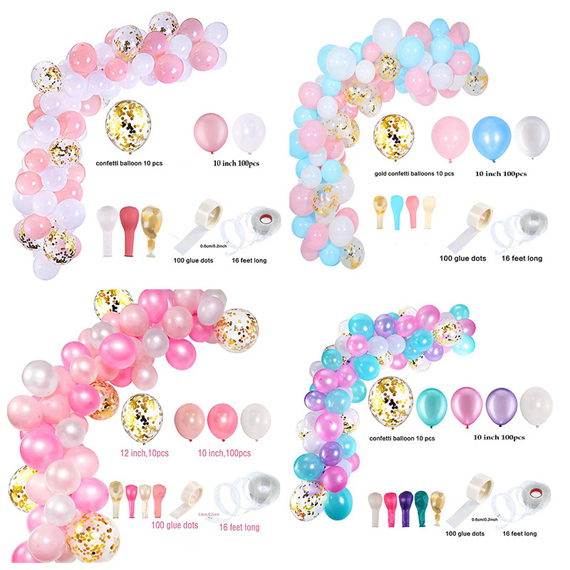 Cadena de globos transfronteriza tira de conexión porosa irregular fiesta de cumpleaños decoración modelado globo tarjeta cadena boda sala de diseño