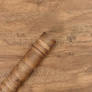 Wardrobe Stickers Wood Grain Furniture Table Countertop Stickers Home Wooden Door Renovation Self-Adhesive Door Whole Sheet Thickeneded Waterproof and Moisture-Proof