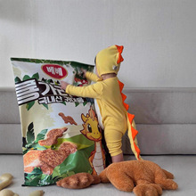 25冬新款婴幼儿童装韩国同款宝宝纯棉连体衣ins风小龙造型连体衣