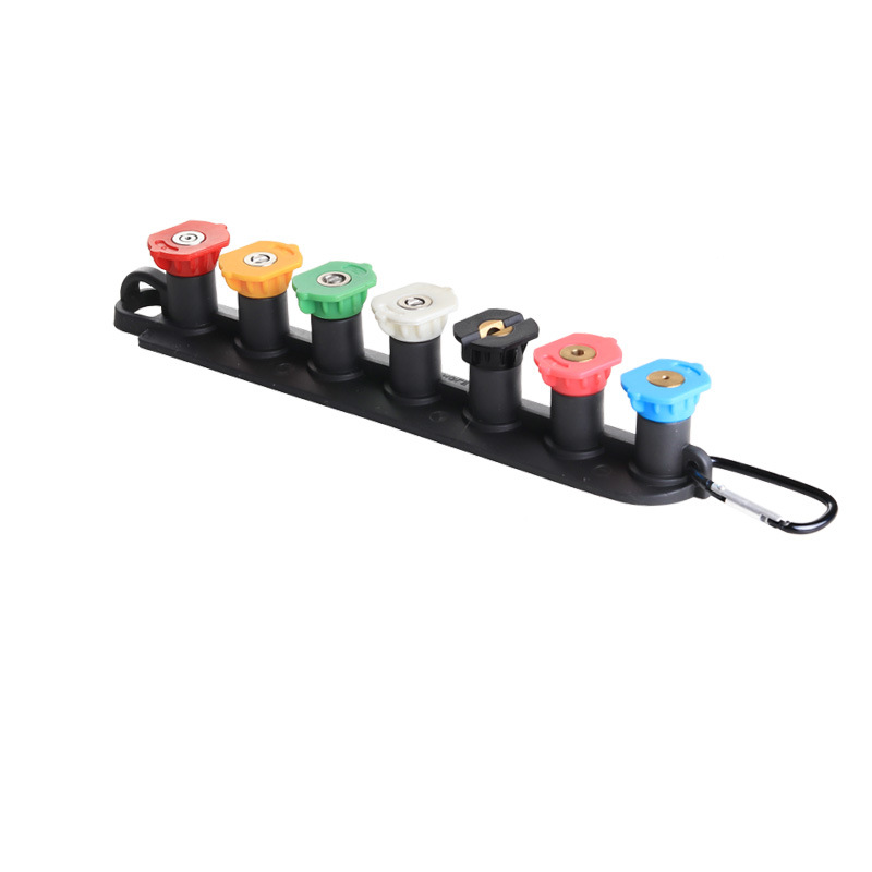 Nuevo Amazon 5 color 7 color con base de bloqueo de alta presión boquilla de acero inoxidable máquina lavadora pistola de agua