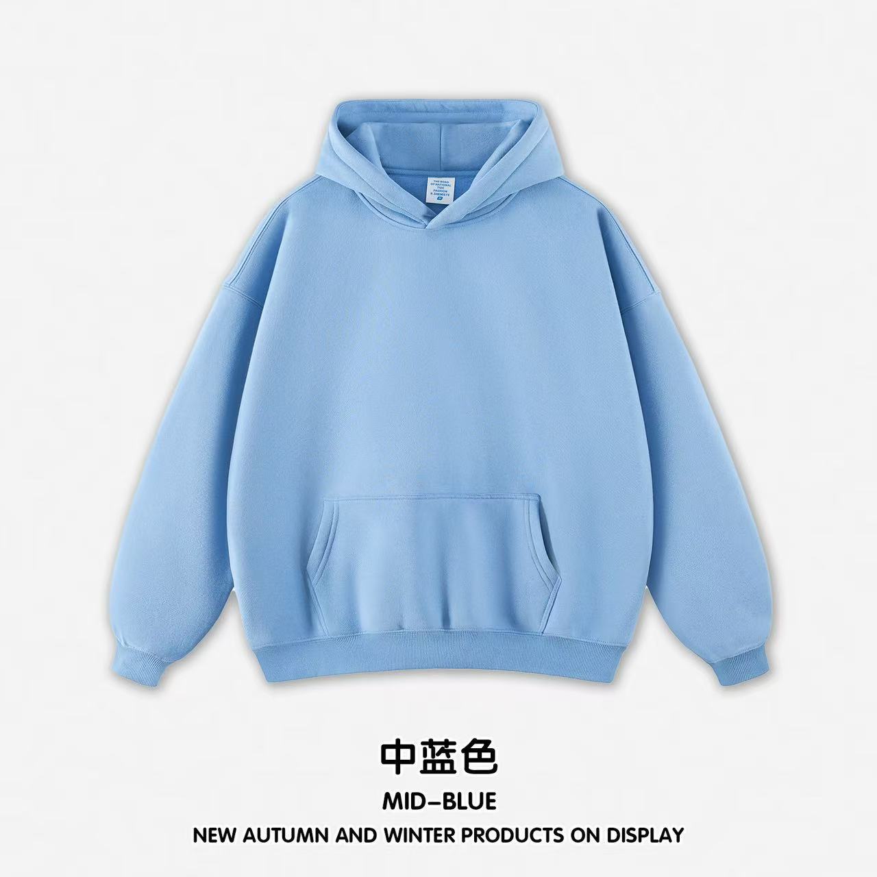 Amazon Cross-Border Tide 350G Scamper Hooded Sweater Set Oversize American Hoodless Hombre y Hombre