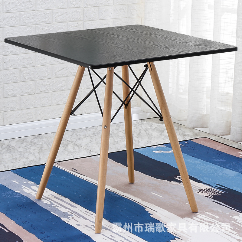 Mesa de comedor redonda para el hogar, mesa de negociación de recepción de café, moderna, sencilla, de lujo, accesible, para apartamento pequeño, mesa redonda pequeña Eames