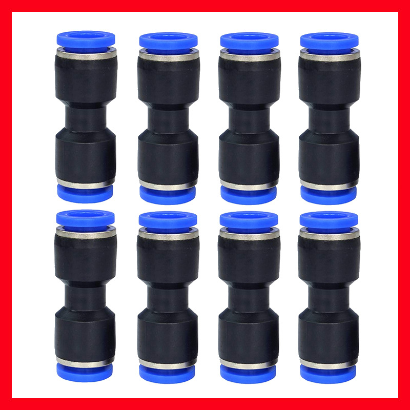 塑料直通快插气动接头气动元件气管快速接头PU-4-6-8-10-12-14-16