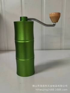 Source manufacturers new green bamboo spot CNC grinding core coffee beans hand grinder hand grinder