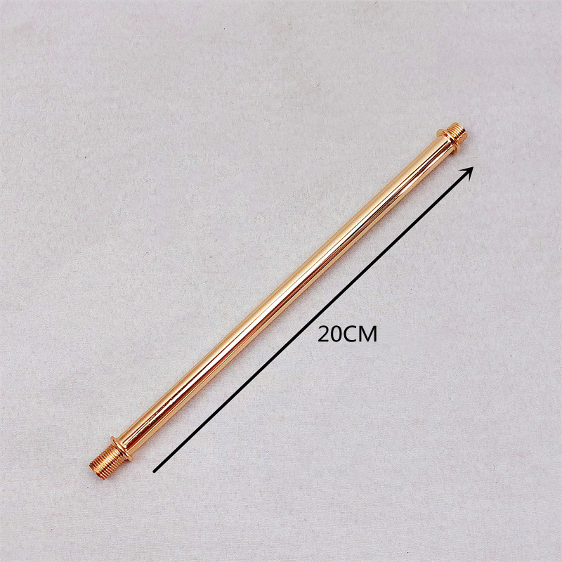 Accesorios de tubo de cabeza de lámpara de escritorio de oro 20CM