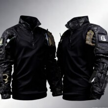 蛙服战术上衣T恤长袖迷彩服CS机车男暗夜军迷套装教官强袭G3