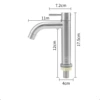Brushed curved mouth single cold