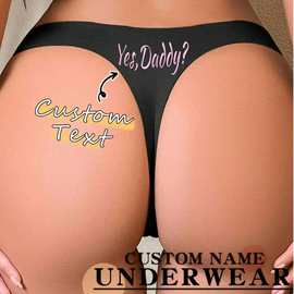 跨境欧美大码性感一片式高弹隐形薄款v型腰丁字裤custom批发