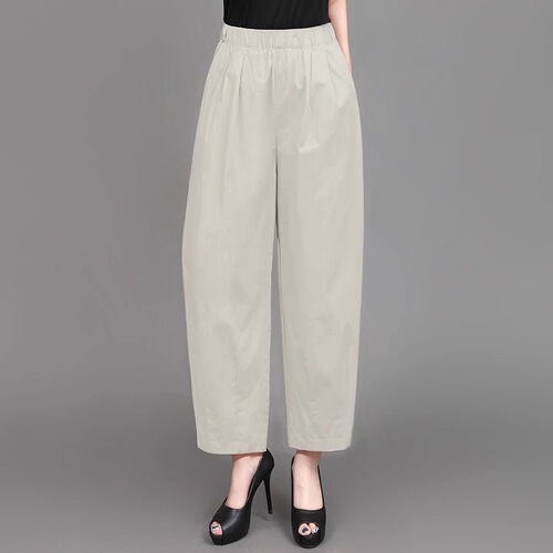 2026 new summer Harlan thin pants, women's croissants, loose large-size casual pants, radish and skinny casual pants