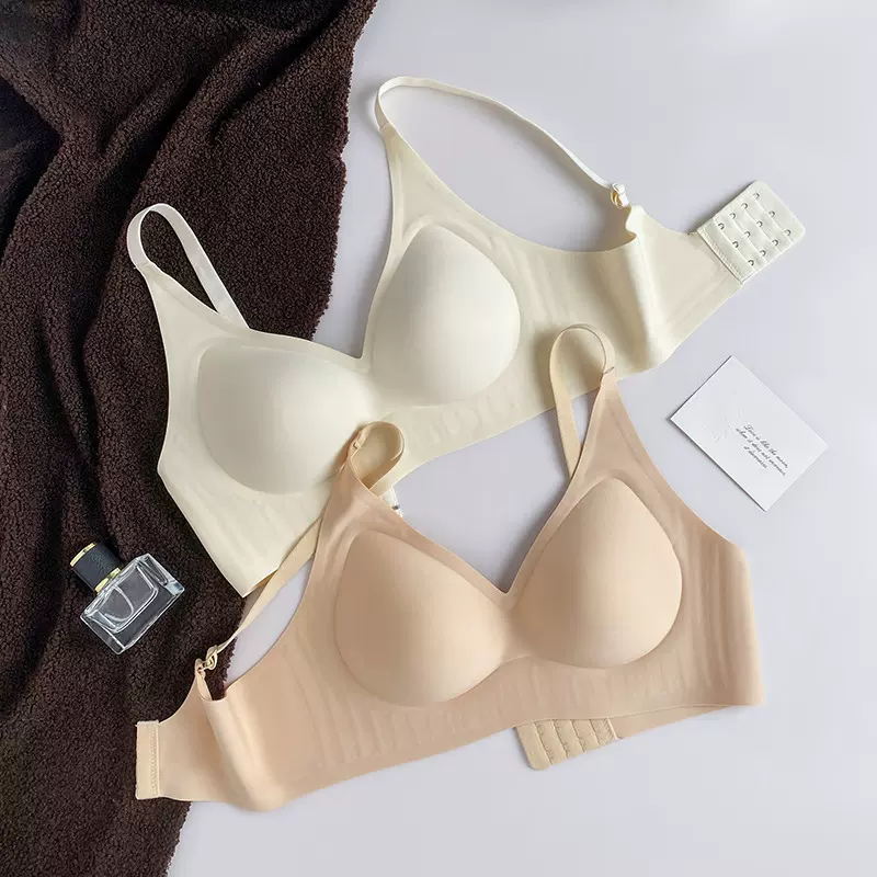 软支撑无痕内衣女聚拢承托防下垂收副乳无钢圈美背运动透气文胸罩